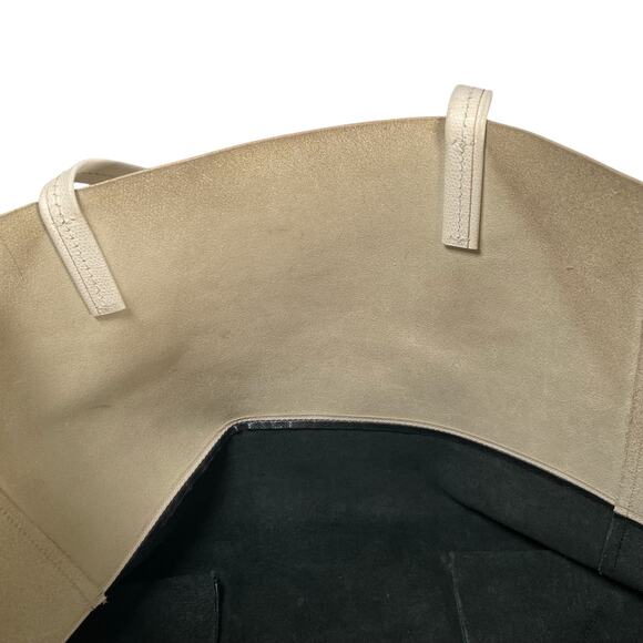 CELINE Horizontal Two Tone Large Leather Tote Purse - Picture 12 of 16